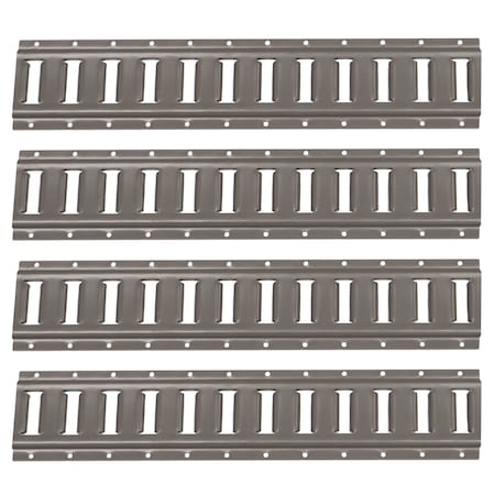 Us Cargo Control 2' Horizontal E-Track- Gray Painted- 4-Pack HET2P-4PK-G